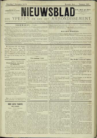 Nieuwsblad van Yperen en van het Arrondissement (1872-1912) 1872-12-07