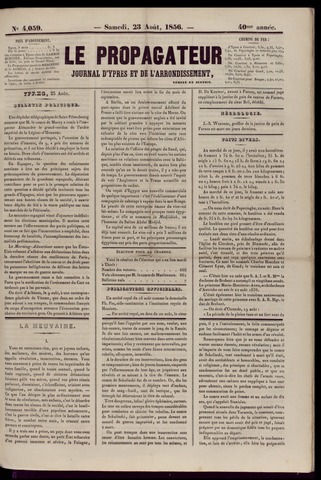 Le Propagateur (1818-1871) 1856-08-23