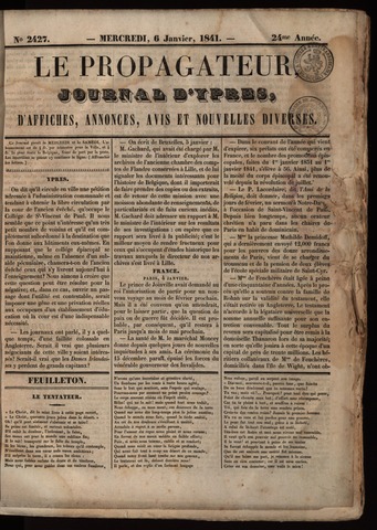 Le Propagateur (1818-1871) 1841-01-06