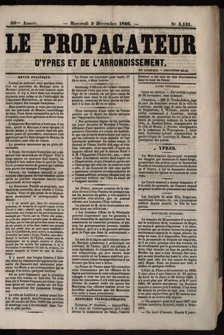 Le Propagateur (1818-1871) 1866-12-05