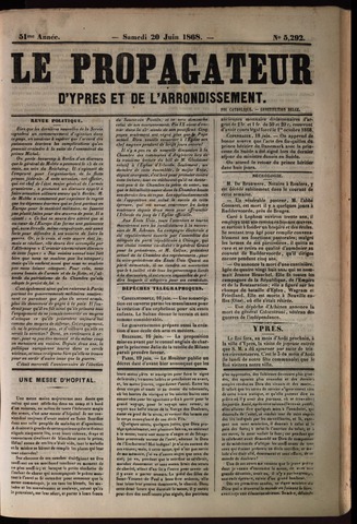 Le Propagateur (1818-1871) 1868-06-20