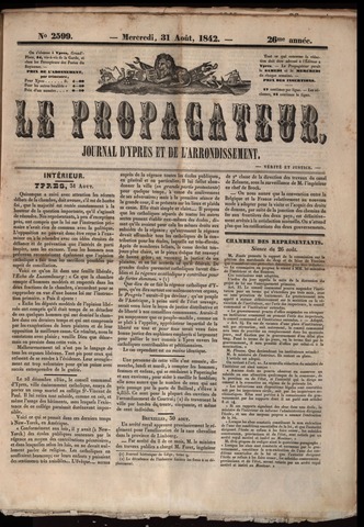 Le Propagateur (1818-1871) 1842-08-31