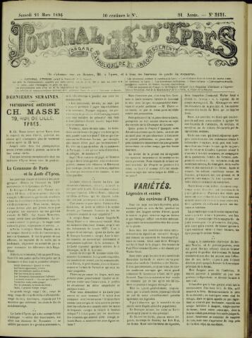 Journal d’Ypres (1874 - 1913) 1896-03-21