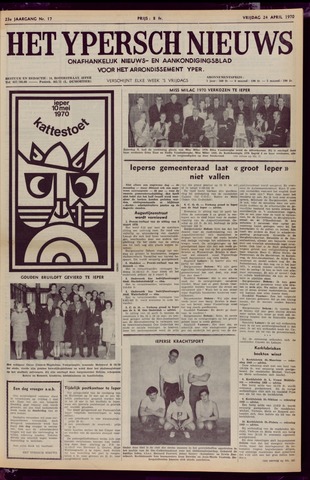 Het Ypersch nieuws (1929-1971) 1970-04-24