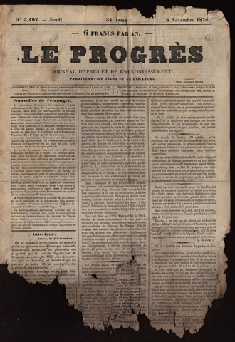 Le Progrès (1841-1914) 1874-11-05