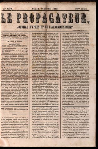 Le Propagateur (1818-1871) 1853-10-08