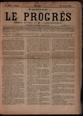 Le Progrès (1841-1914) 1882-04-27