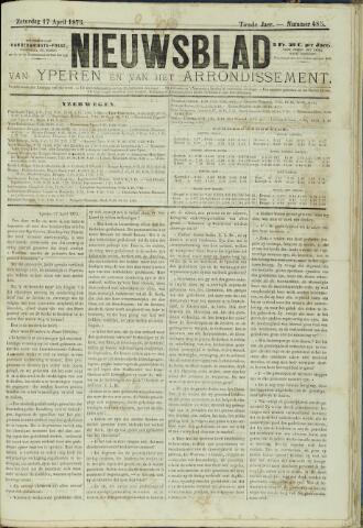 Nieuwsblad van Yperen en van het Arrondissement (1872 - 1912) 1875-04-17