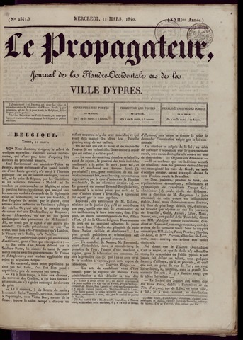 Le Propagateur (1818-1871) 1840-03-11