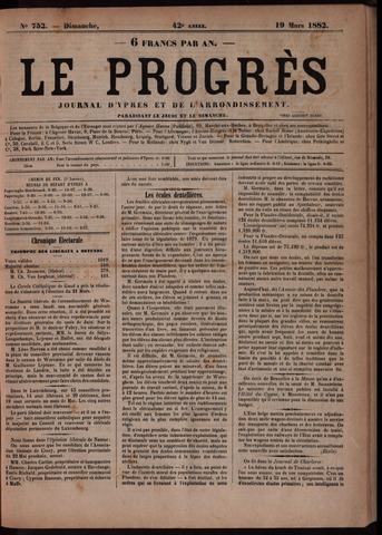 Le Progrès (1841-1914) 1882-03-19