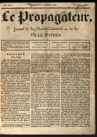 Le Propagateur (1818-1871) 1837-08-23