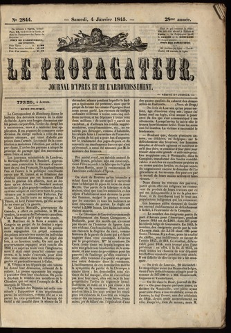 Le Propagateur (1818-1871) 1845-01-04