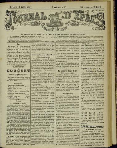 Journal d’Ypres (1874 - 1913) 1901-07-10