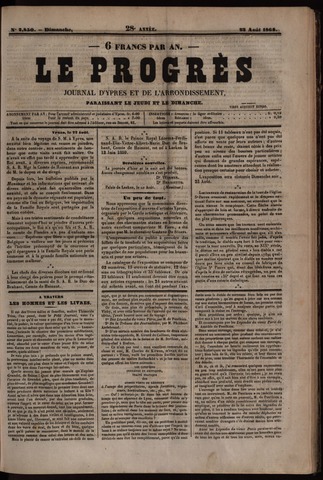 Le Progrès (1841-1914) 1868-08-23