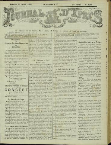 Journal d’Ypres (1874 - 1913) 1903-07-15