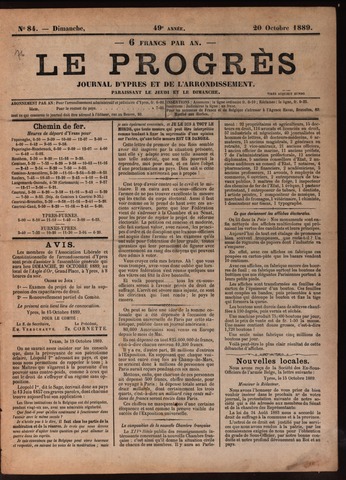 Le Progrès (1841-1914) 1889-10-20