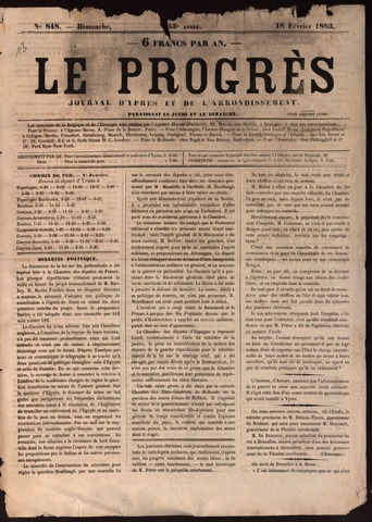 Le Progrès (1841-1914) 1883-02-18