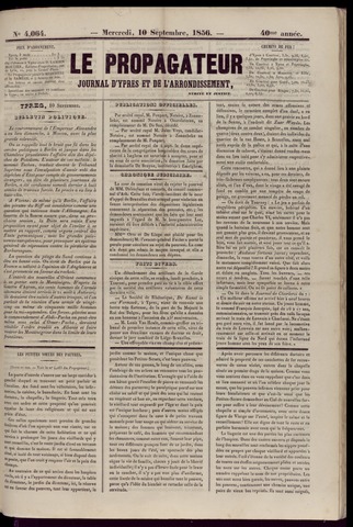 Le Propagateur (1818-1871) 1856-09-10