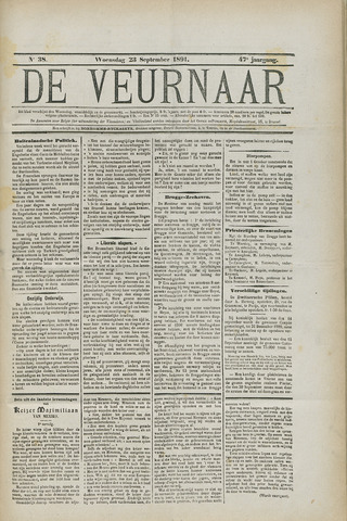 De Veurnaar (1838-1937) 1891-09-23