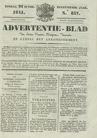 Het Advertentieblad (1825-1914) 1841-10-24