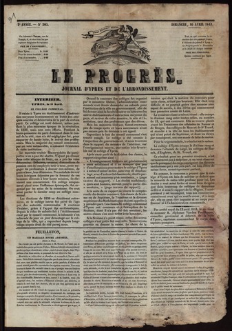Le Progrès (1841-1914) 1843-04-16