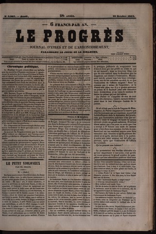Le Progrès (1841-1914) 1868-10-22