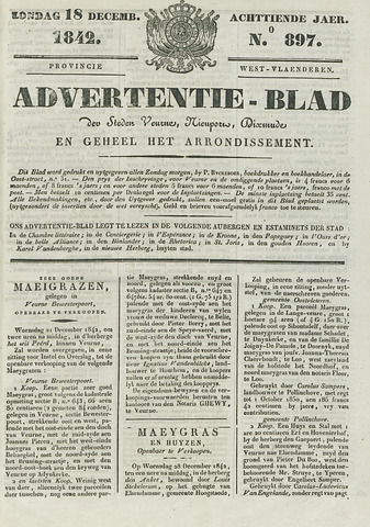 Het Advertentieblad (1825-1914) 1842-12-18