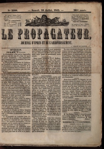 Le Propagateur (1818-1871) 1842-07-23