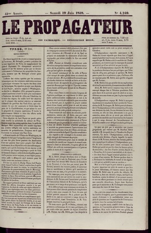 Le Propagateur (1818-1871) 1858-06-19