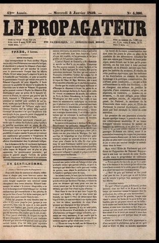 Le Propagateur (1818-1871) 1859-01-05