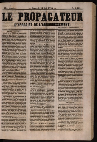 Le Propagateur (1818-1871) 1870-05-18
