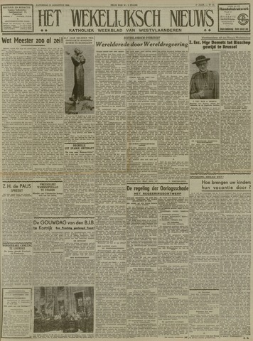 Het Wekelijks Nieuws (1946-1990) 1946-08-31
