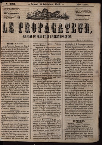 Le Propagateur (1818-1871) 1842-12-03