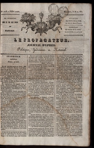 Le Propagateur (1818-1871) 1830-03-31