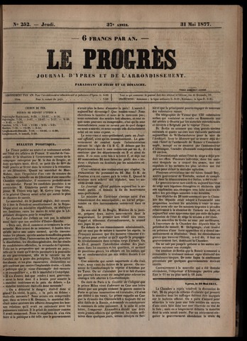 Le Progrès (1841-1914) 1877-05-31