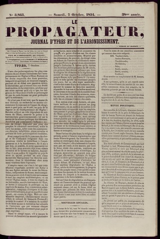 Le Propagateur (1818-1871) 1854-10-07