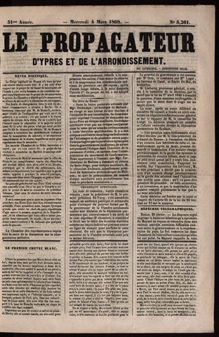 Le Propagateur (1818-1871) 1868-03-04