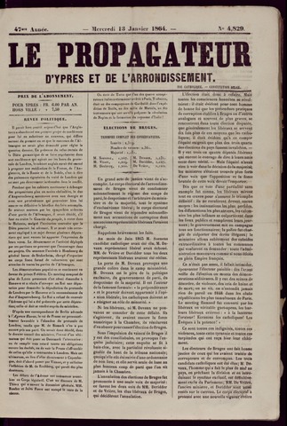 Le Propagateur (1818-1871) 1864-01-13