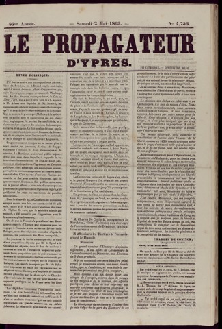 Le Propagateur (1818-1871) 1863-05-02