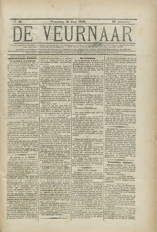 De Veurnaar (1838-1937) 1889-06-26