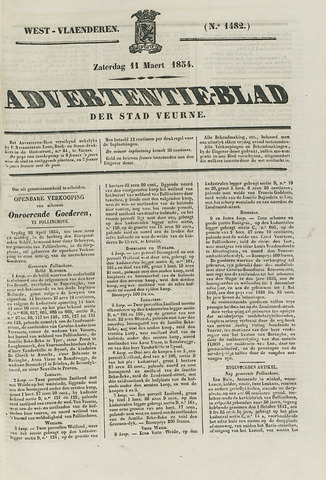 Het Advertentieblad (1825-1914) 1854-03-11