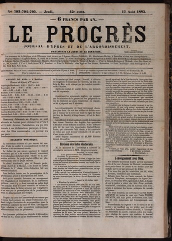Le Progrès (1841-1914) 1882-08-17
