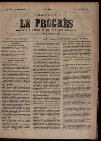 Le Progrès (1841-1914) 1877-06-24
