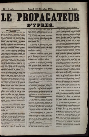 Le Propagateur (1818-1871) 1862-12-13