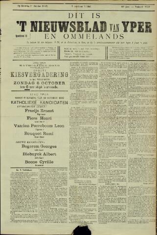 Nieuwsblad van Yperen en van het Arrondissement (1872-1912) 1907-10-05