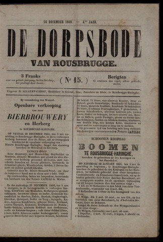De Dorpsbode van Rousbrugge (1856-1857 en 1860-1862) 1860-12-26