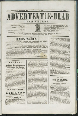 Het Advertentieblad (1825-1914) 1861-11-02
