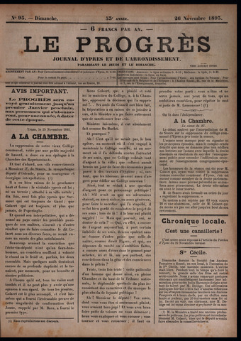 Le Progrès (1841-1914) 1893-11-26