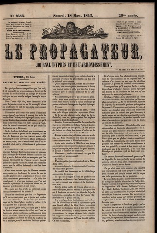Le Propagateur (1818-1871) 1843-03-18