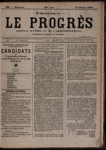 Le Progrès (1841-1914) 1878-10-27